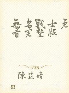 无名战士免费观看完整版封面