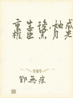 重生后,她成了权臣黑月光原著作者封面