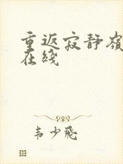 重返寂静岭高清在线封面