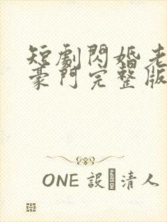 短剧闪婚老公是豪门完整版