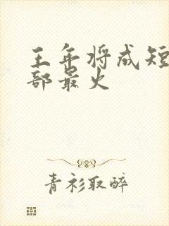 王年将成短剧哪部最火封面