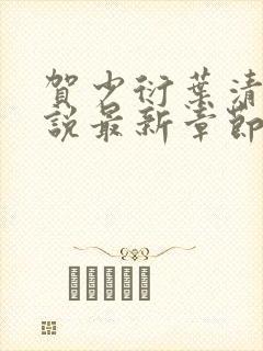 贺少衍叶清栀小说最新章节免费阅读封面