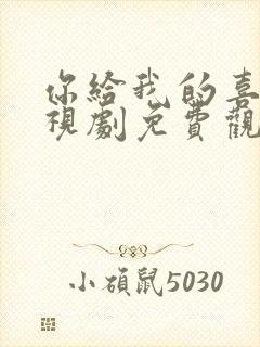 你给我的喜欢电视剧免费观看完整版