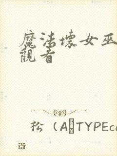 魔法坏女巫免费观看封面