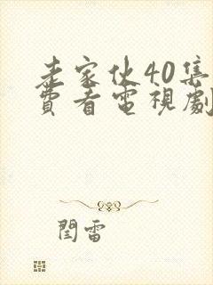 老家伙40集免费看电视剧剧情