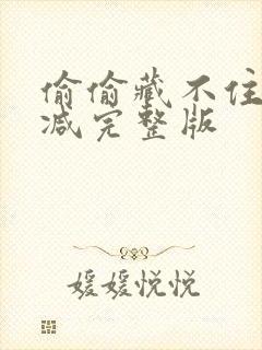 偷偷藏不住无删减完整版封面