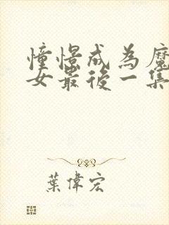 憧憬成为魔法少女最后一集封面