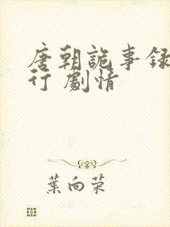 唐朝诡事录之西行 剧情