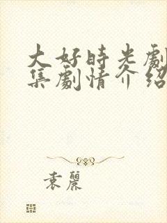 大好时光剧情分集剧情介绍