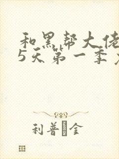 和黑帮大佬365天第一季免费播放
