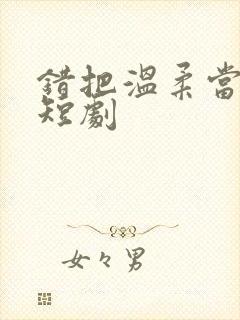 错把温柔当情深短剧