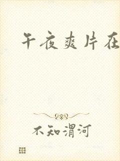 午夜爽片在线封面