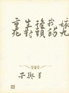 重生后我嫁给了死对头的九叔