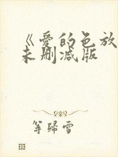 《爱的色放》2未删减版