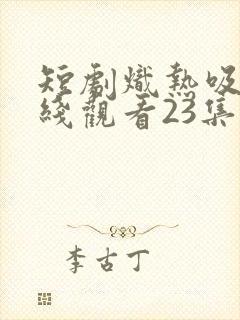 短剧炽热吸引在线观看23集