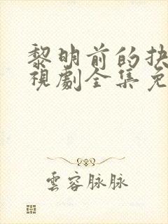 黎明前的抉择电视剧全集免费观看