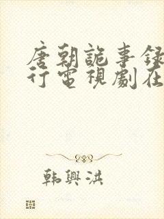 唐朝诡事录之西行电视剧在线免费观看封面