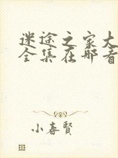 迷途之家大姐姐全集在哪看封面