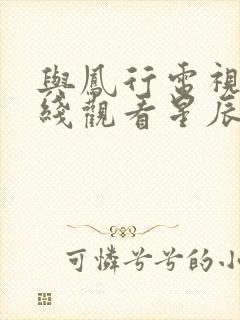 与凤行电视剧在线观看星辰影视