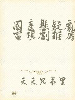 国产悬疑剧破案电视剧推荐