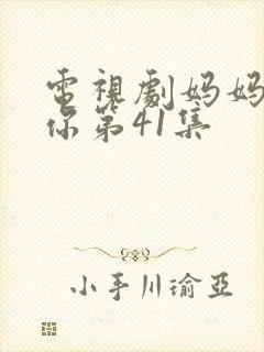 电视剧妈妈在等你第41集