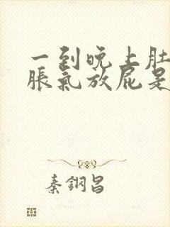 一到晚上肚子就胀气放屁是什么原因