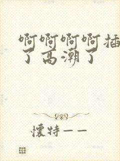 啊啊啊啊插死我了高潮了封面