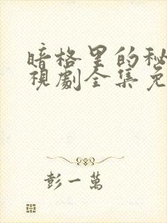 暗格里的秘密电视剧全集免费看