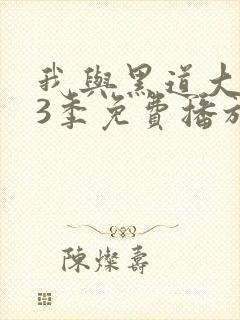 我与黑道大佬第3季免费播放全集