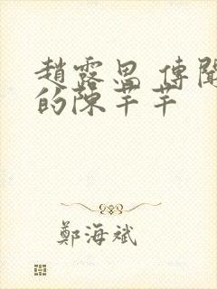 赵露思 传闻中的陈芊芊封面