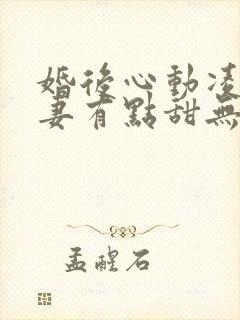 婚后心动凌总追妻有点甜无删节封面