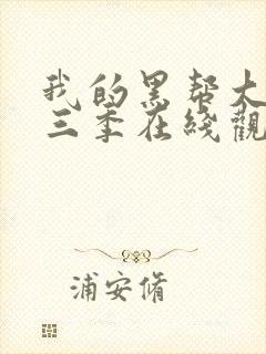 我的黑帮大佬第三季在线观看免费高清版