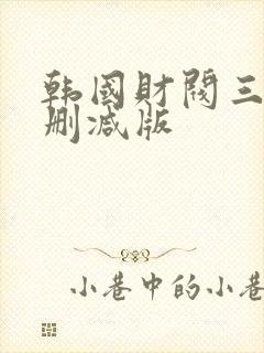 韩国财阀三级无删减版