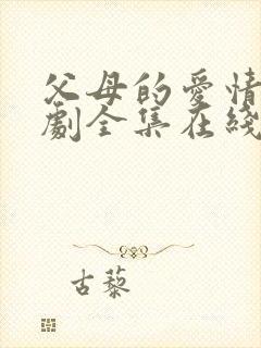 父母的爱情电视剧全集在线看封面