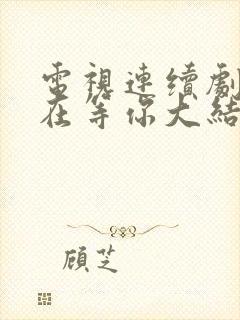 电视连续剧妈妈在等你大结局