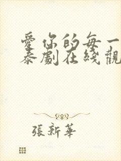 爱你的每一个我泰剧在线观看