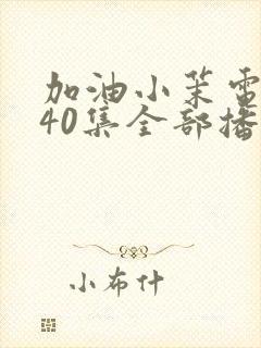 加油小茉电视剧40集全部播放