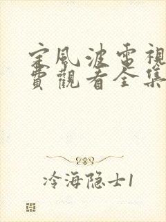 定风波电视剧免费观看全集在线播放