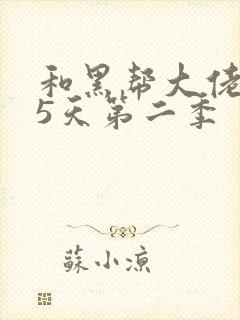 和黑帮大佬365天第二季