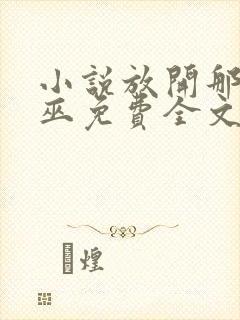 小说放开那个女巫免费全文阅读