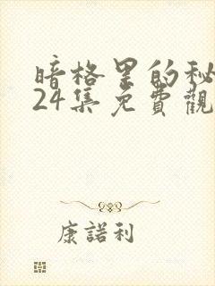 暗格里的秘密第24集免费观看封面