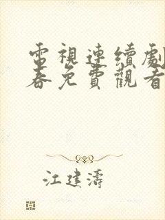 电视连续剧正青春免费观看