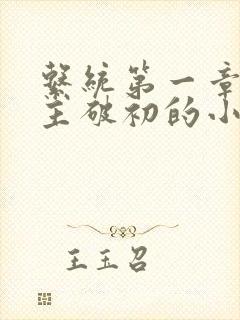 系统第一章给宿主破初的小说