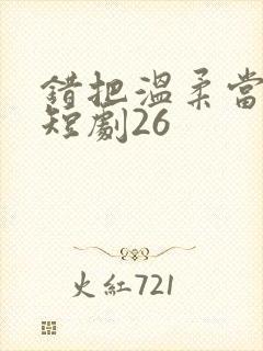 错把温柔当情深短剧26封面