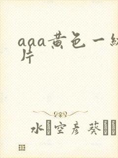 aaa黄色一级片