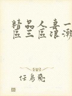 精品人妻一区二区三区浪潮在线封面