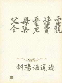 父母爱情电视剧全集免费观看高清