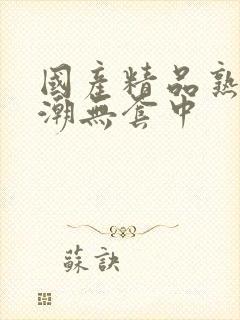 国产精品熟女高潮无套中封面