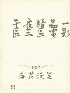 午夜精品一区二区三区电影在线观看