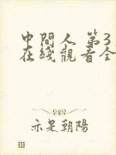 中间人 第3季在线观看全集免费播放